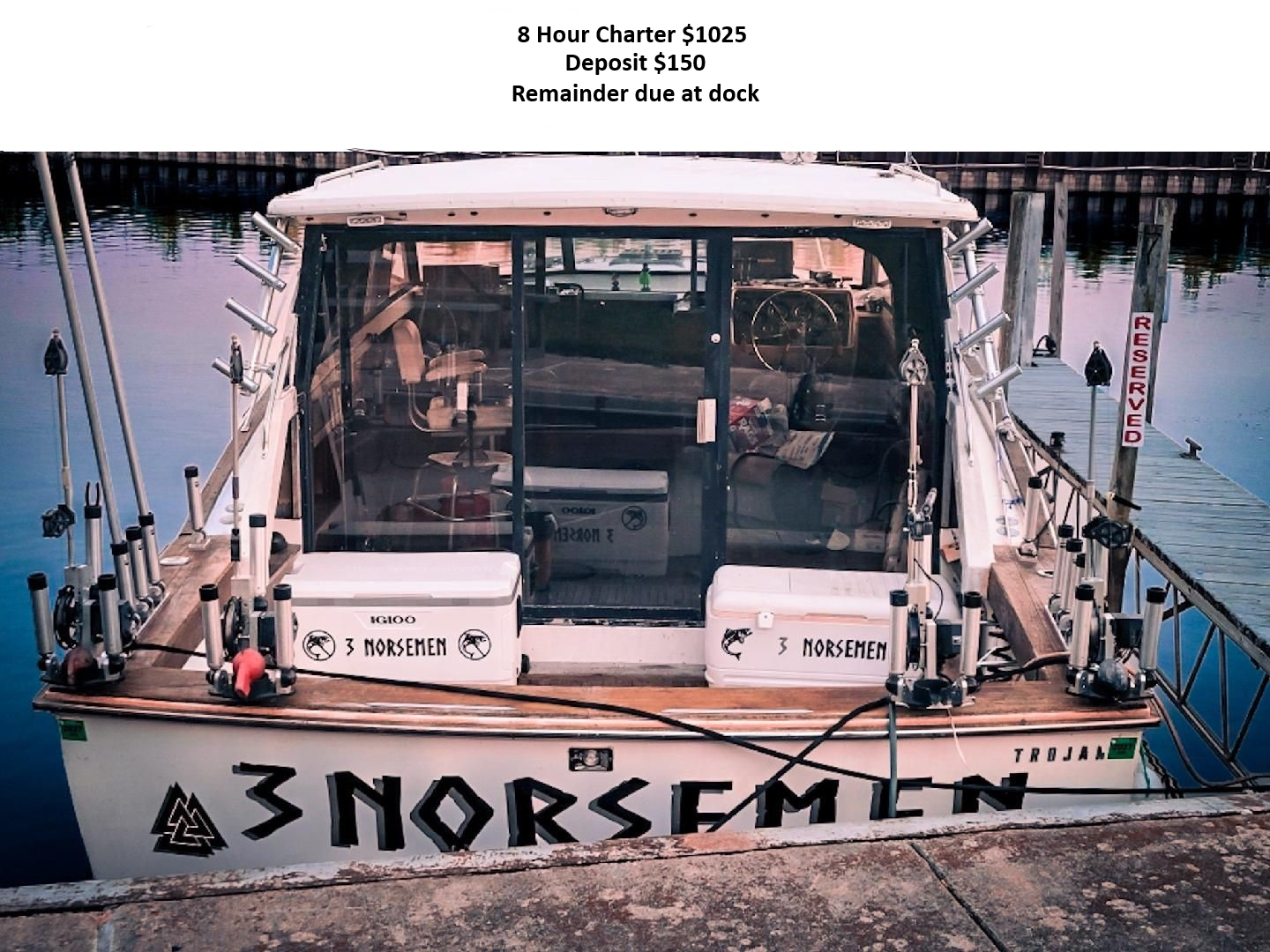 8 hour AM Charter Deposit